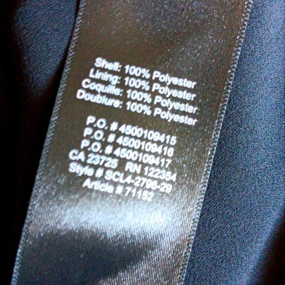 WILFRED Black Button Front Chiffon Blouse 2 - Picture 7 of 9